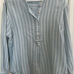 Old Navy Light Blue Striped Shirt